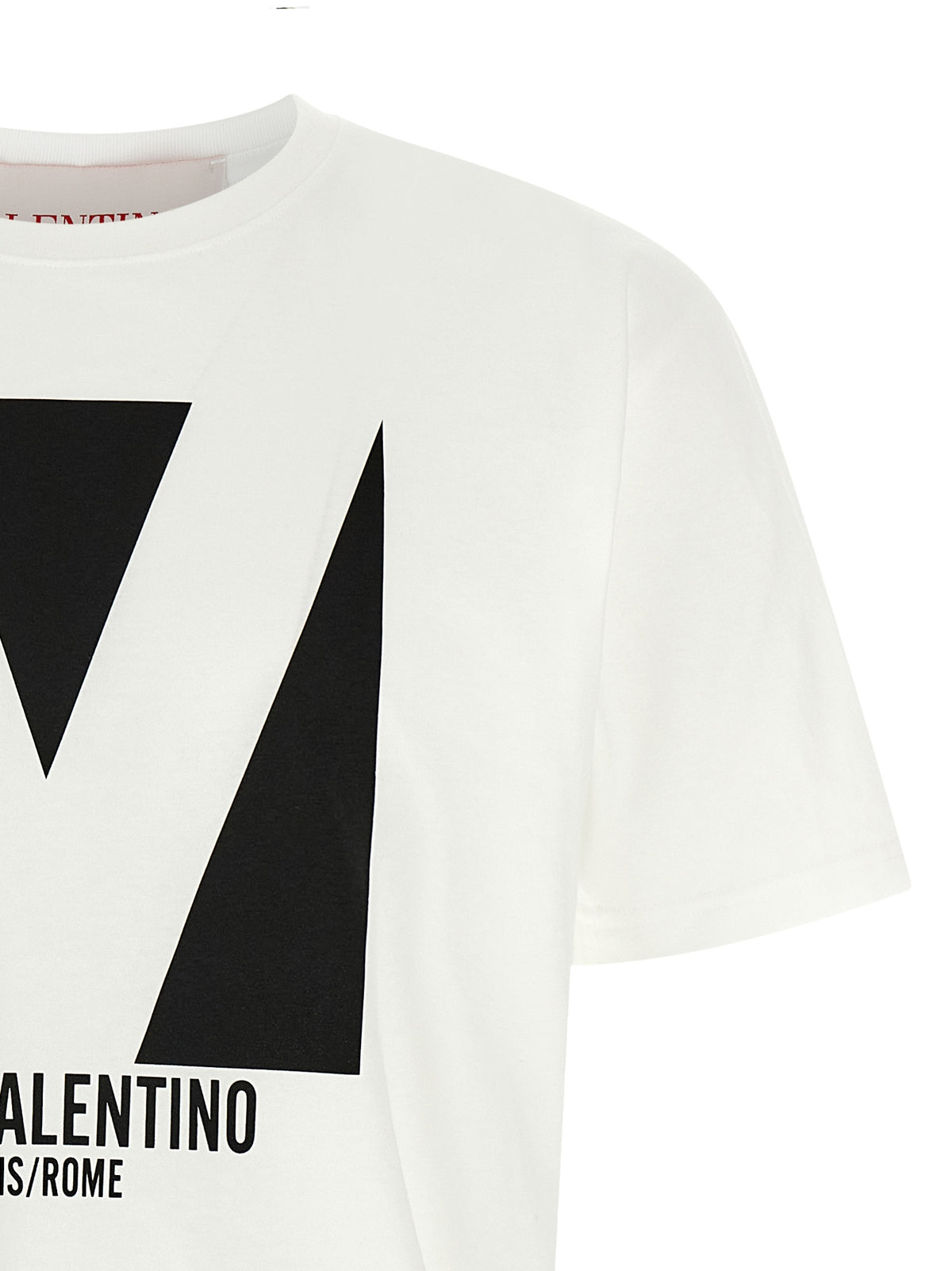 T-shirt bicolore en coton Valentino Garavani