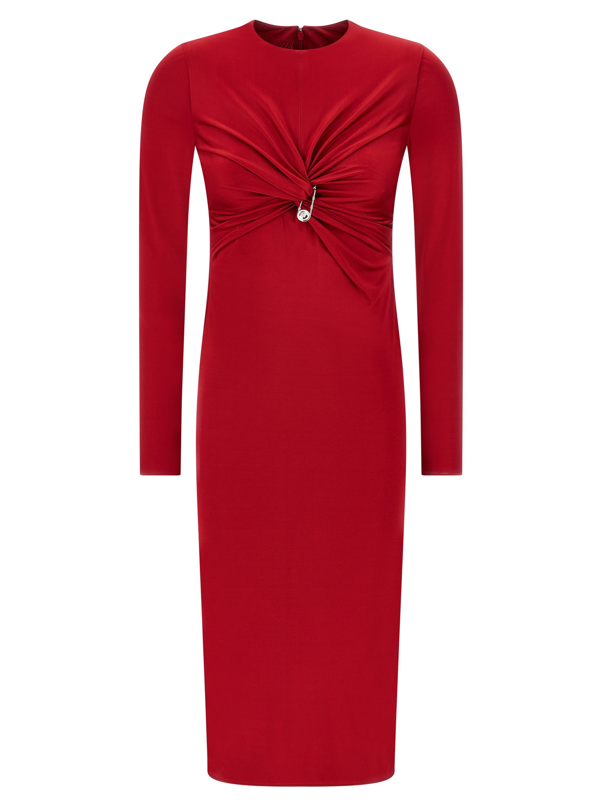 Robe midi Versace en viscose rouge