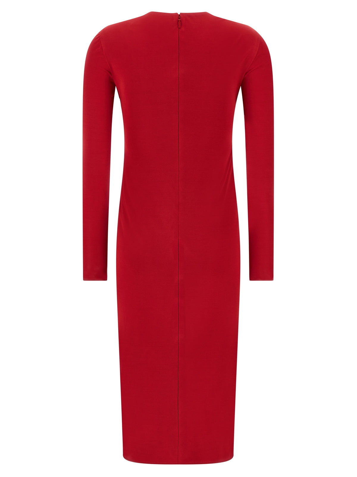 Robe midi Versace en viscose rouge
