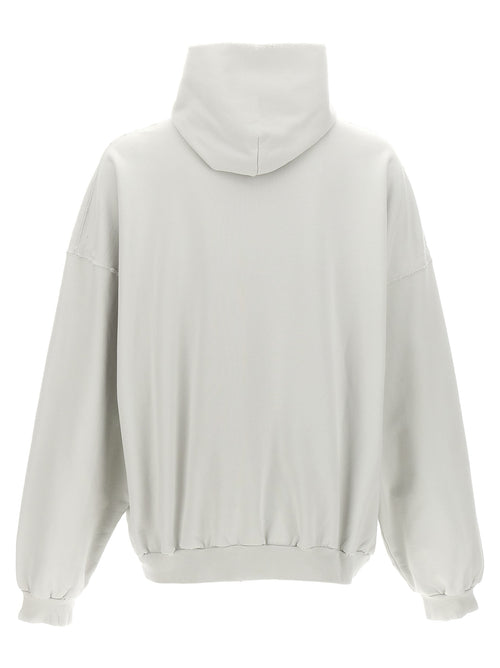 Balenciaga vit collegetröja i bomull