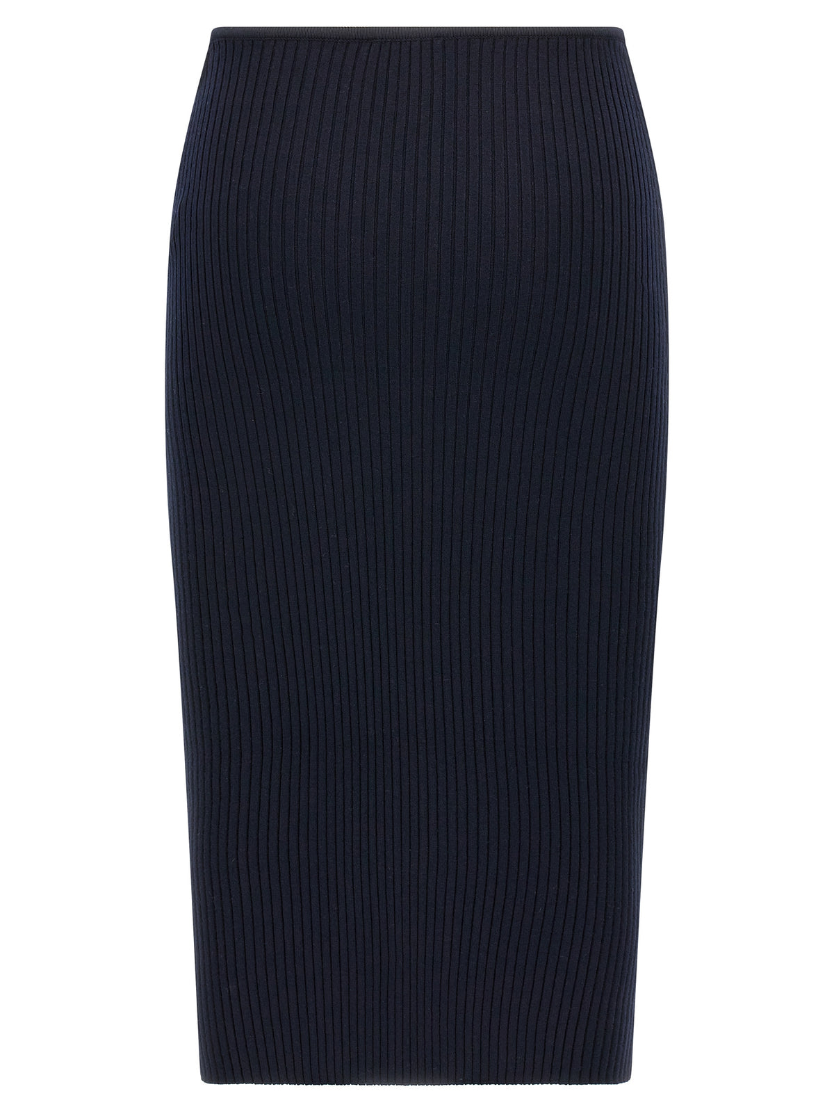 Jupe midi Courrèges bleue en viscose
