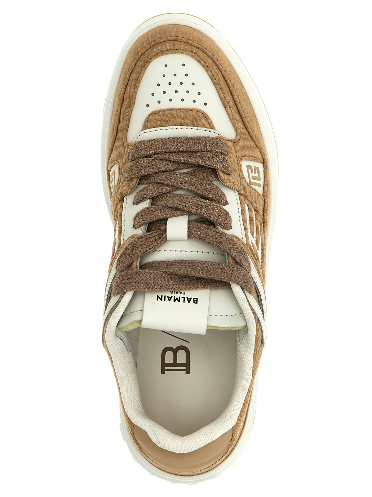 Sneakers basse Balmain beige in poliestere