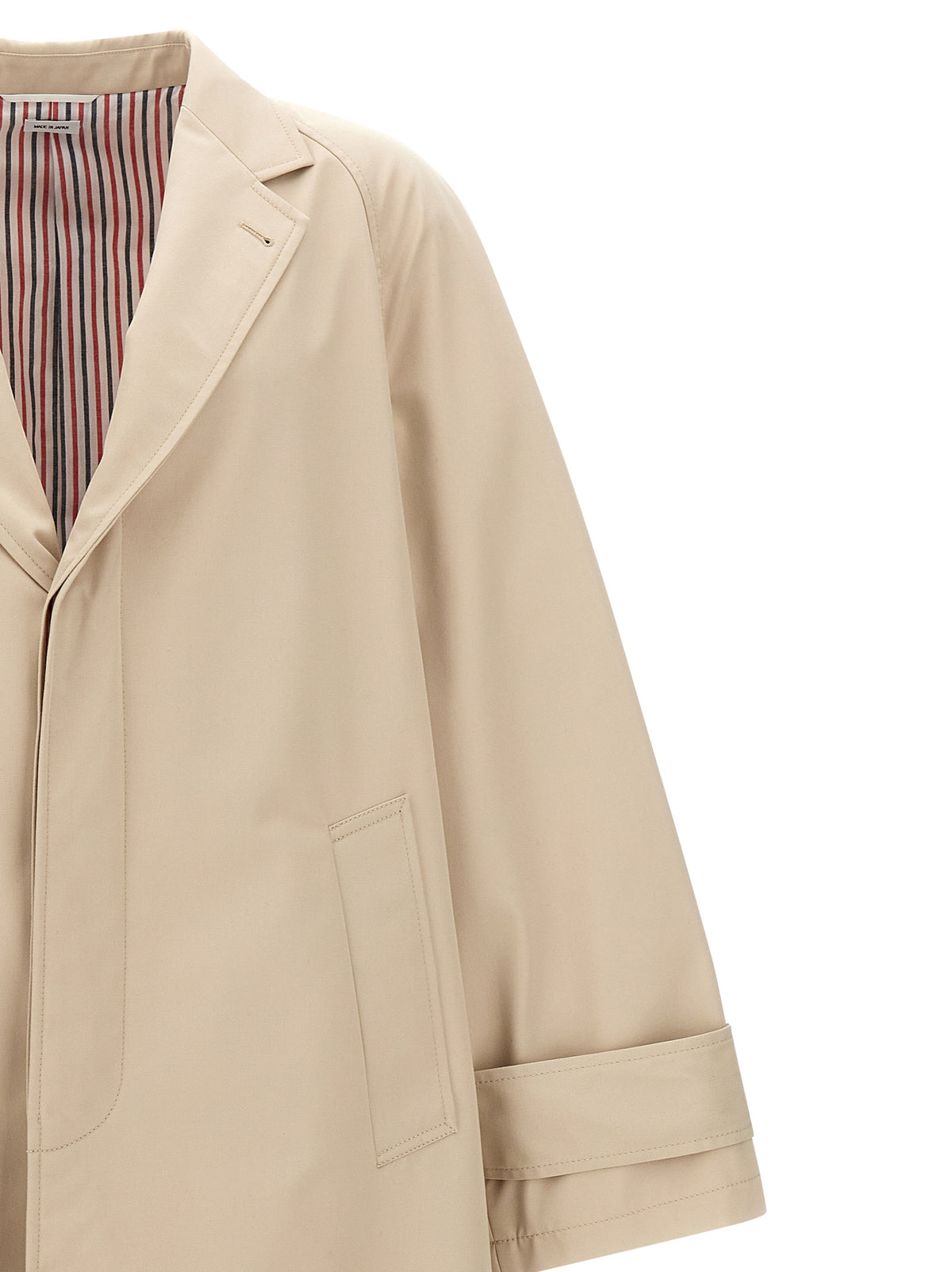 Cappotto beige in poliestere Thom Browne