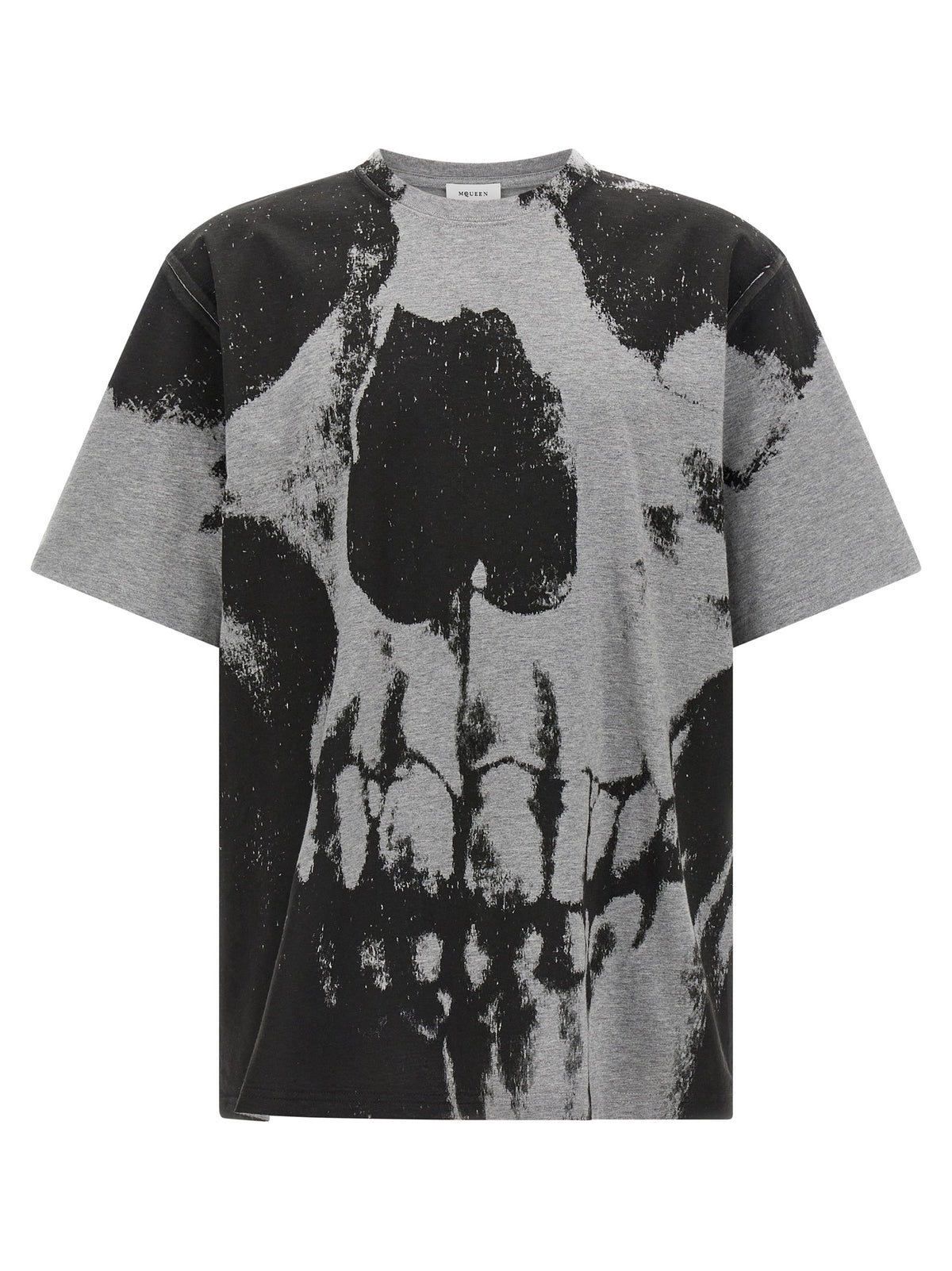 T-shirt Alexander McQueen in cotone grigio