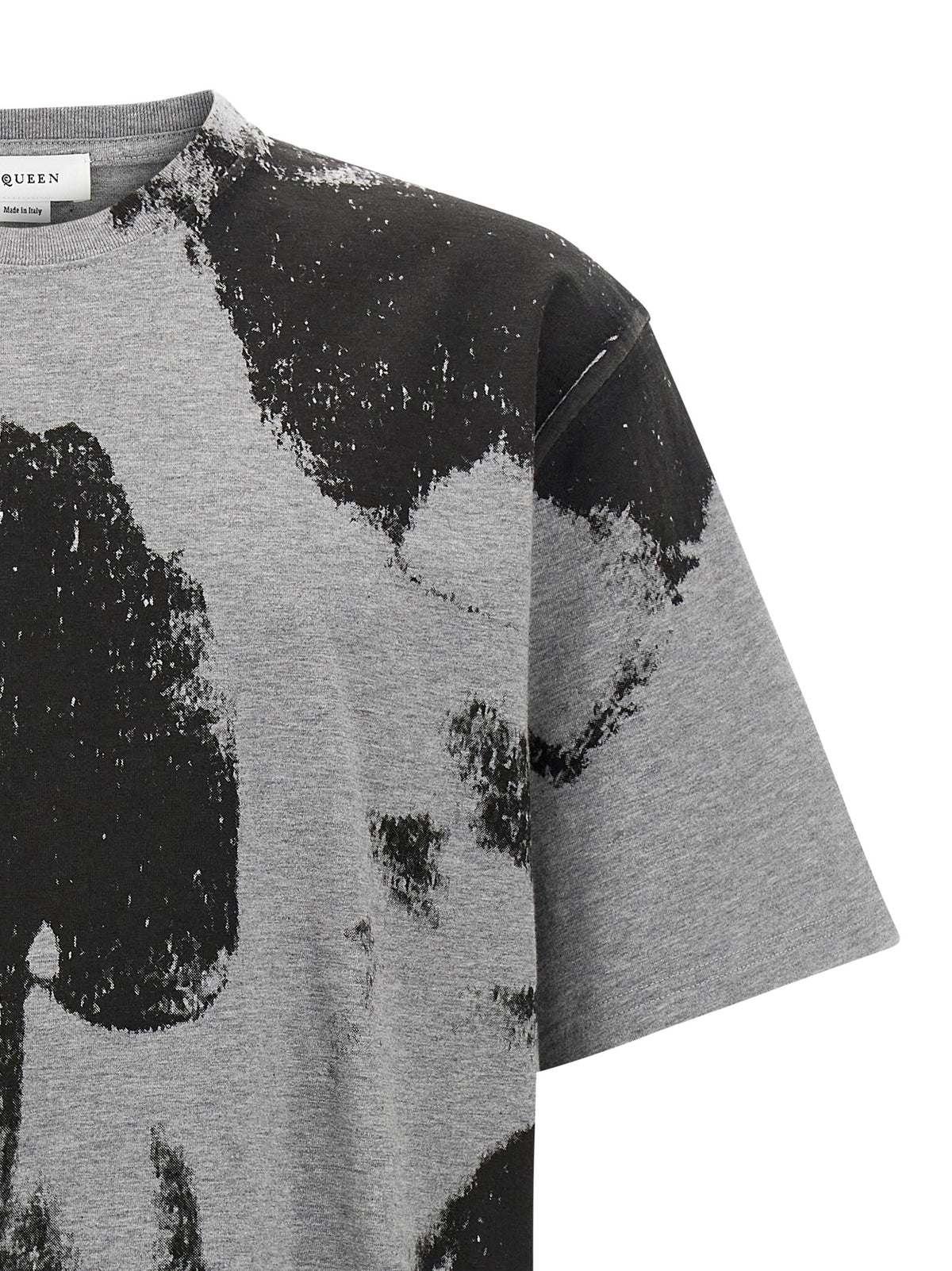 T-shirt Alexander McQueen in cotone grigio