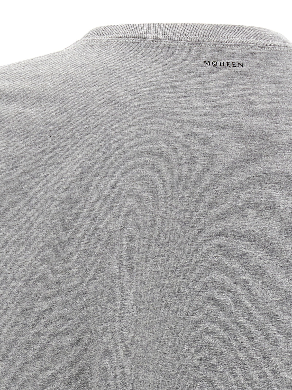T-shirt Alexander McQueen in cotone grigio
