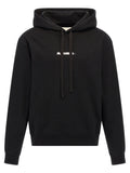 Felpa nera in cotone Jil Sander