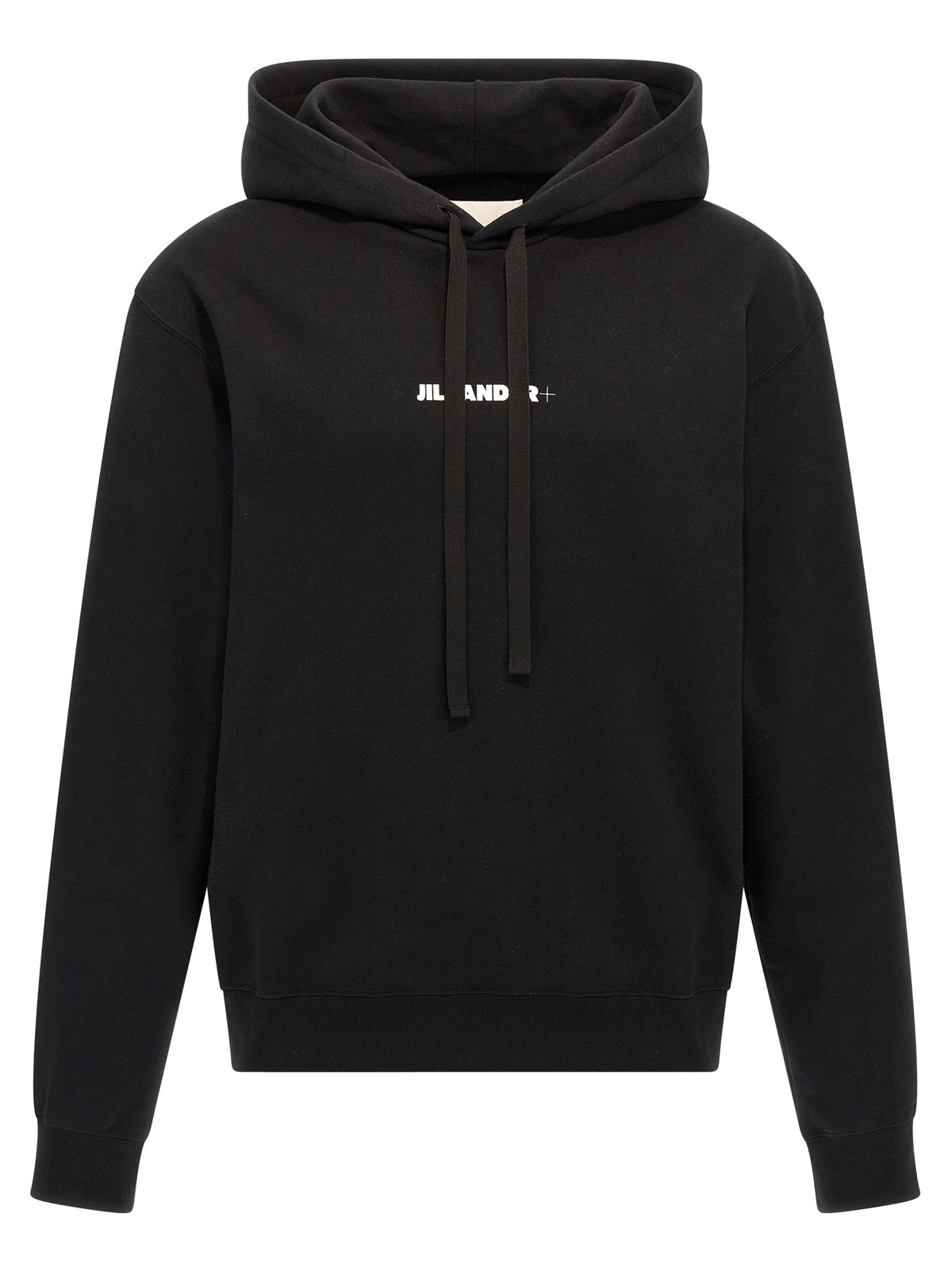 Felpa nera in cotone Jil Sander