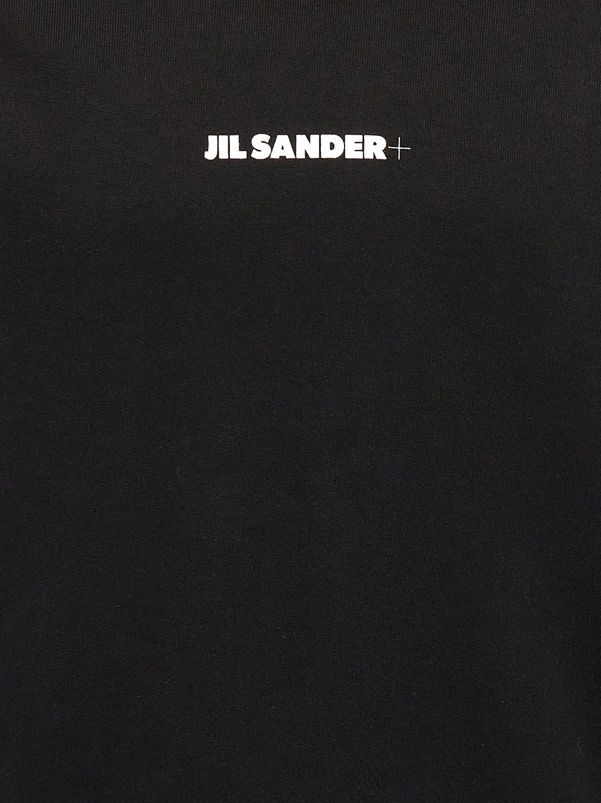 Felpa nera in cotone Jil Sander