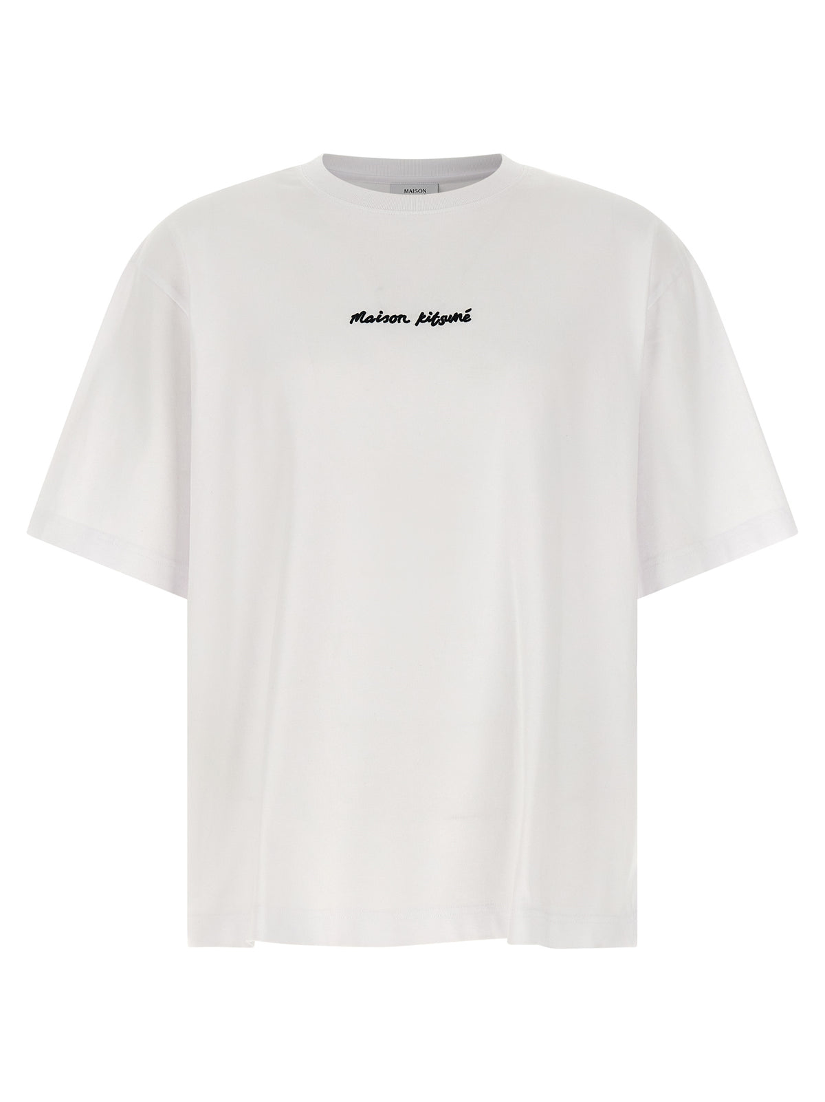 T-shirt bianca in cotone Maison Kitsuné