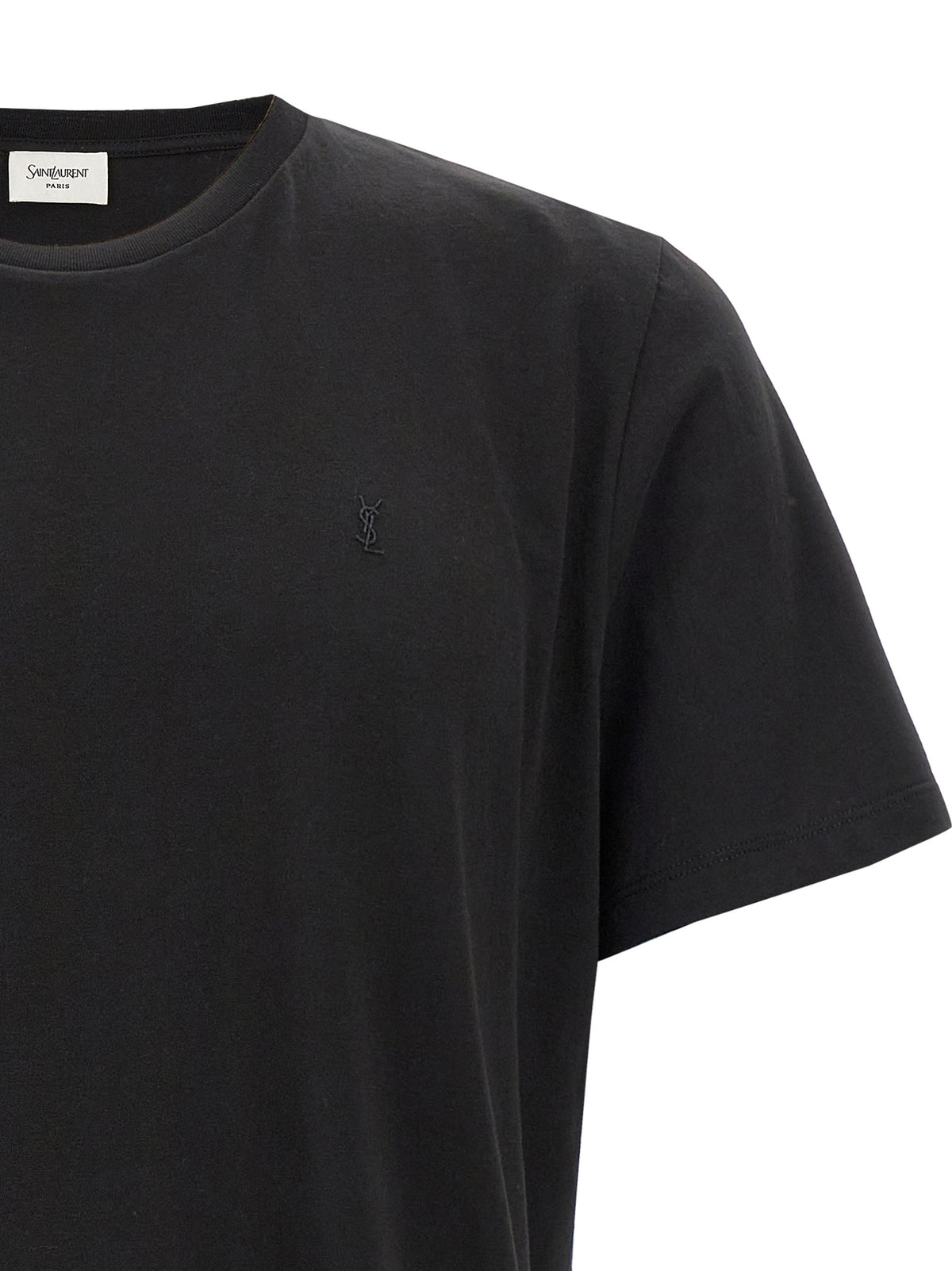T-shirt Saint Laurent in cotone nero