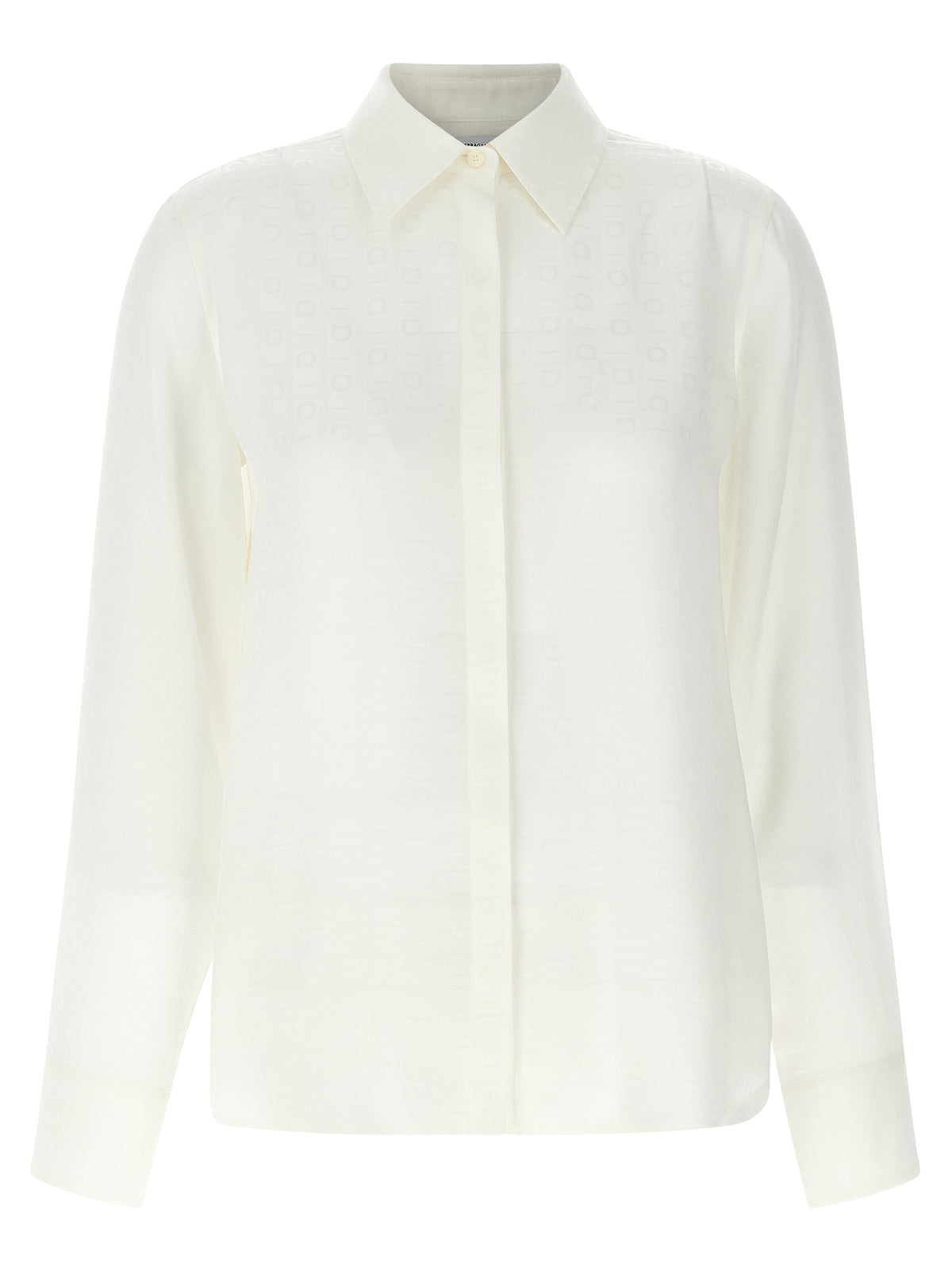 Blusa bianca in seta Ferragamo