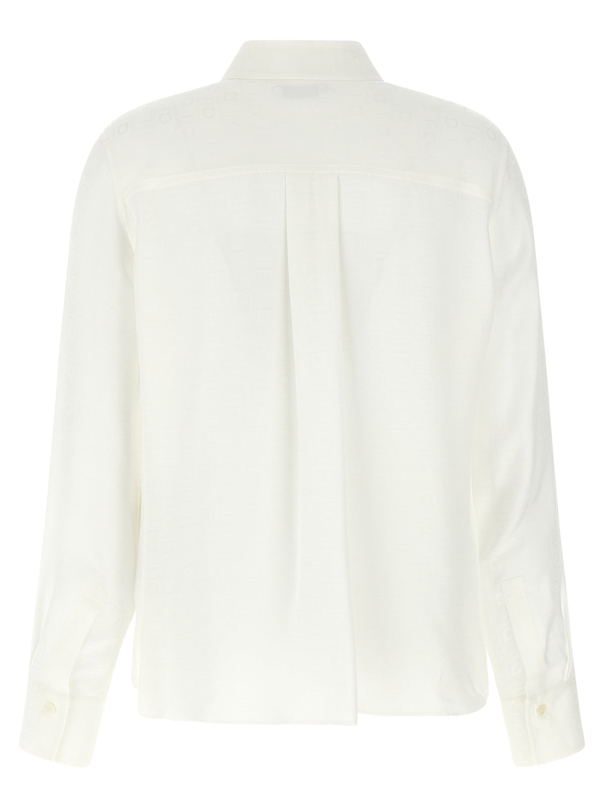 Blusa bianca in seta Ferragamo