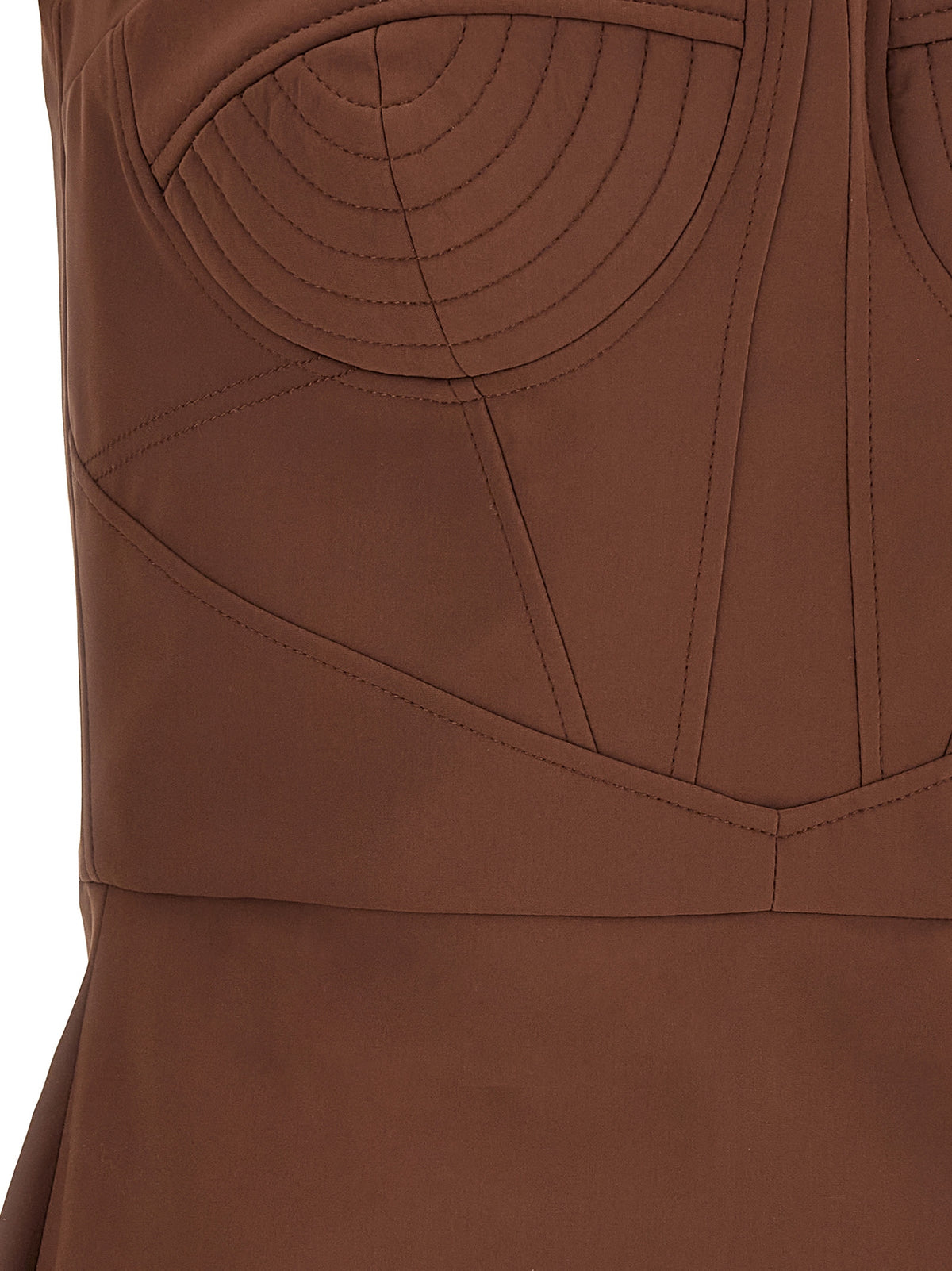 Robe courte Nensi Dojaka en polyamide marron