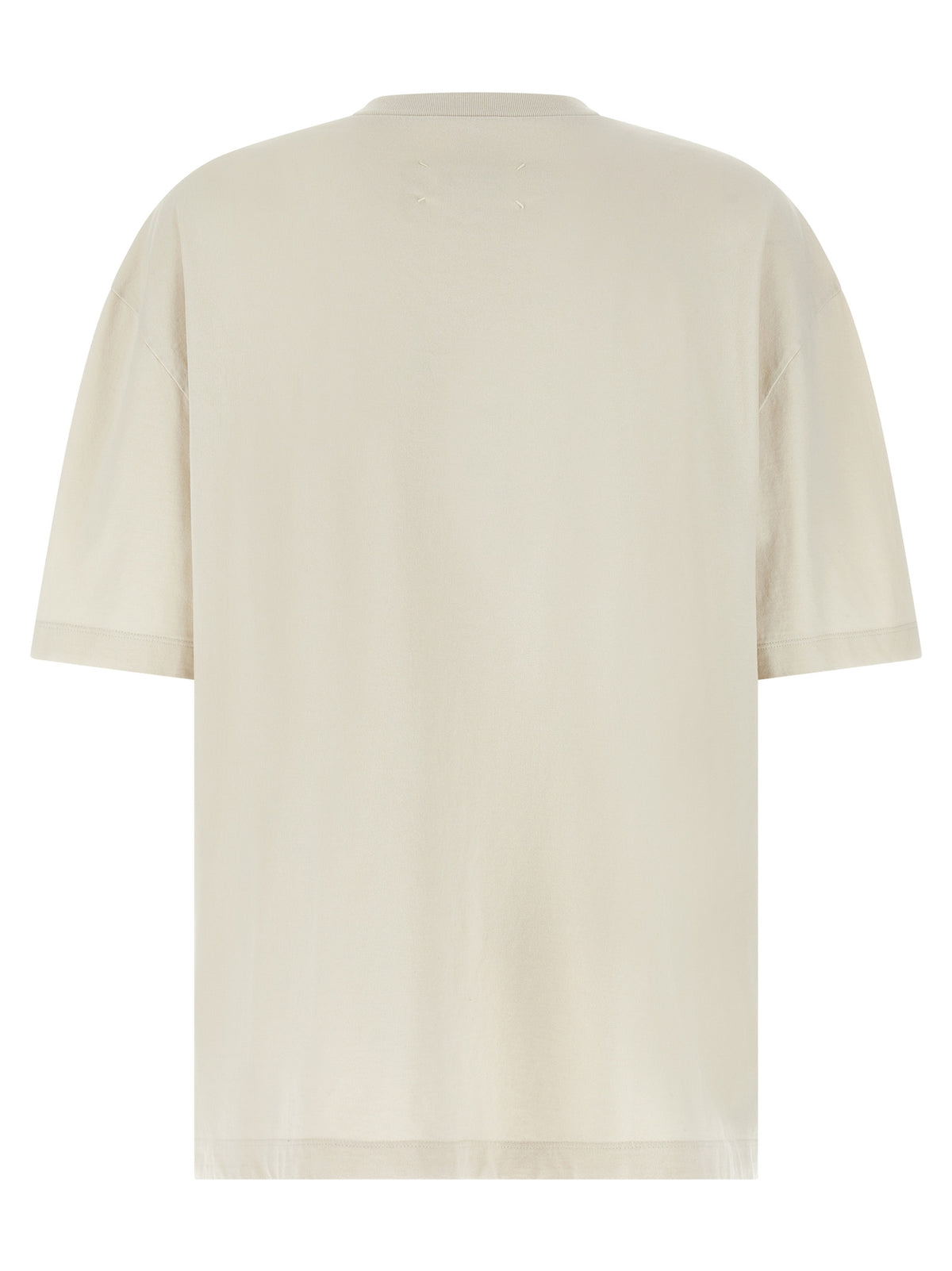 T-shirt en coton beige Maison Margiela