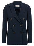 Veste Alberto Biani en viscose bleue