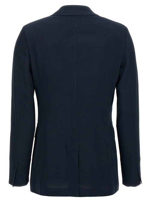 Alberto Biani blauwe blazer van viscose