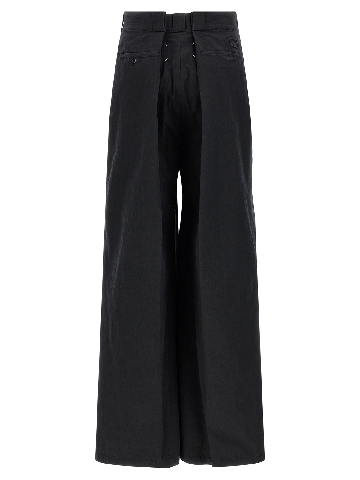Maison Margiela Pantaloni Casual in Cotone Nero