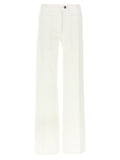 Jeans Ferragamo bianchi in cotone a gamba dritta