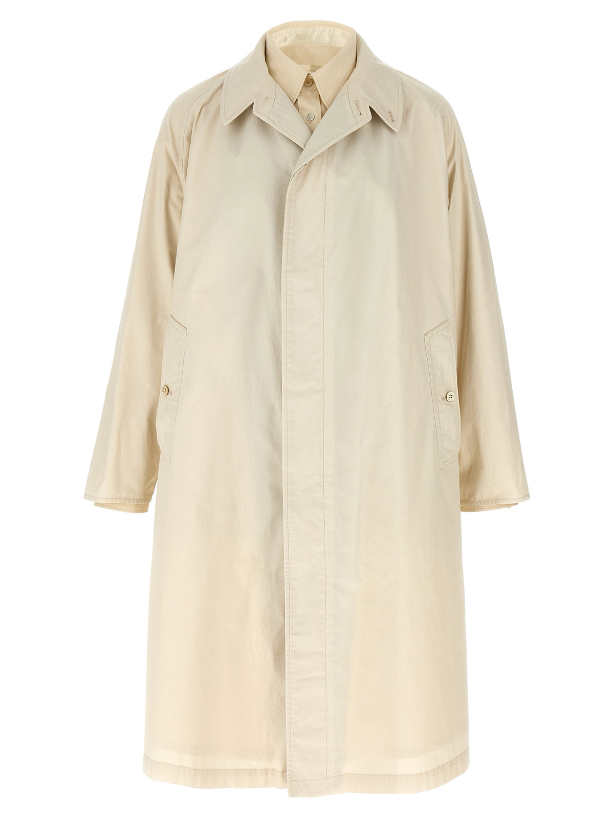 Cappotto in cotone beige Maison Margiela