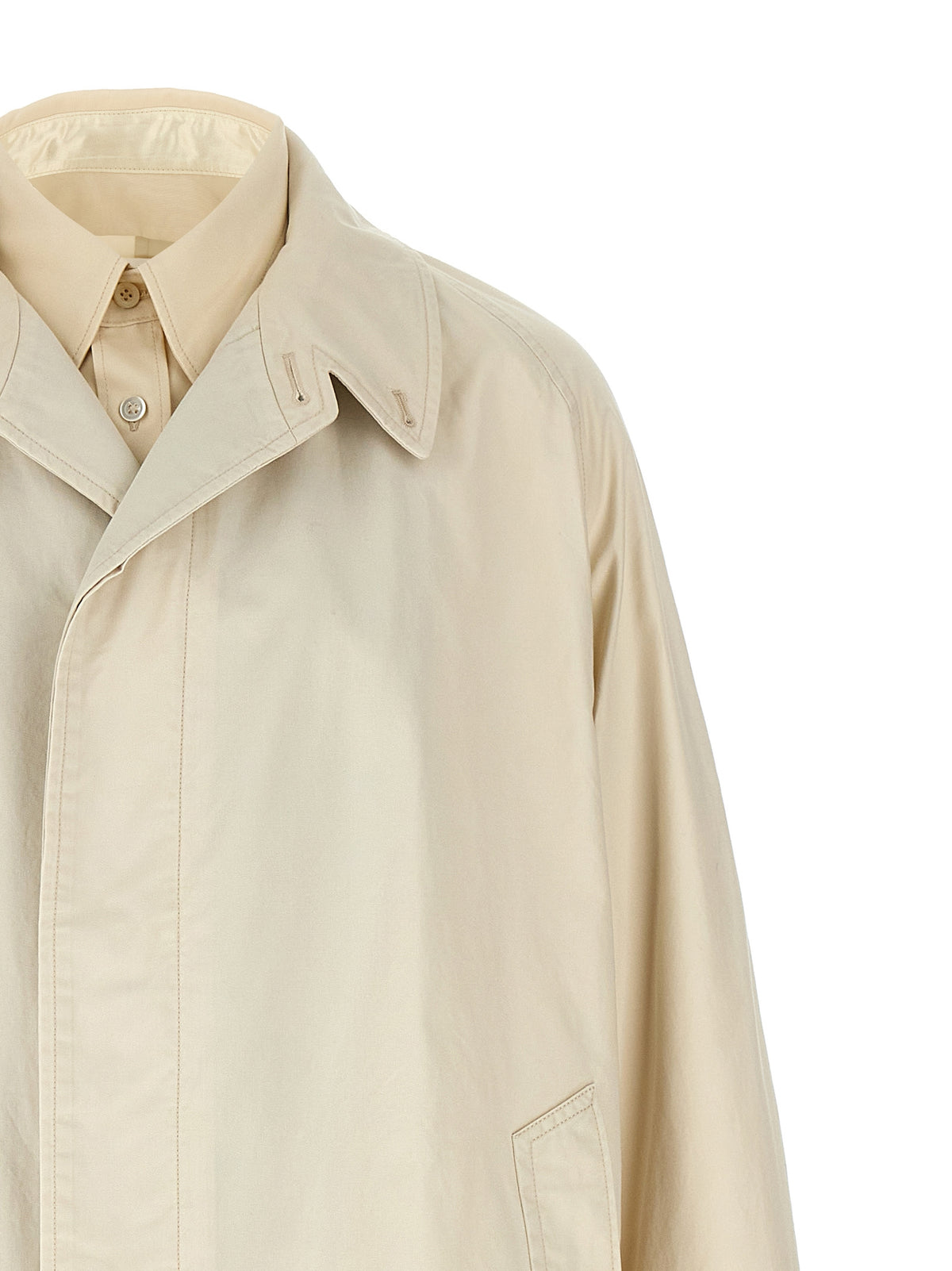 Cappotto in cotone beige Maison Margiela