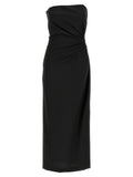Robe longue noire en laine vierge Max Mara