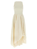 Robe longue Alexander McQueen en coton blanc