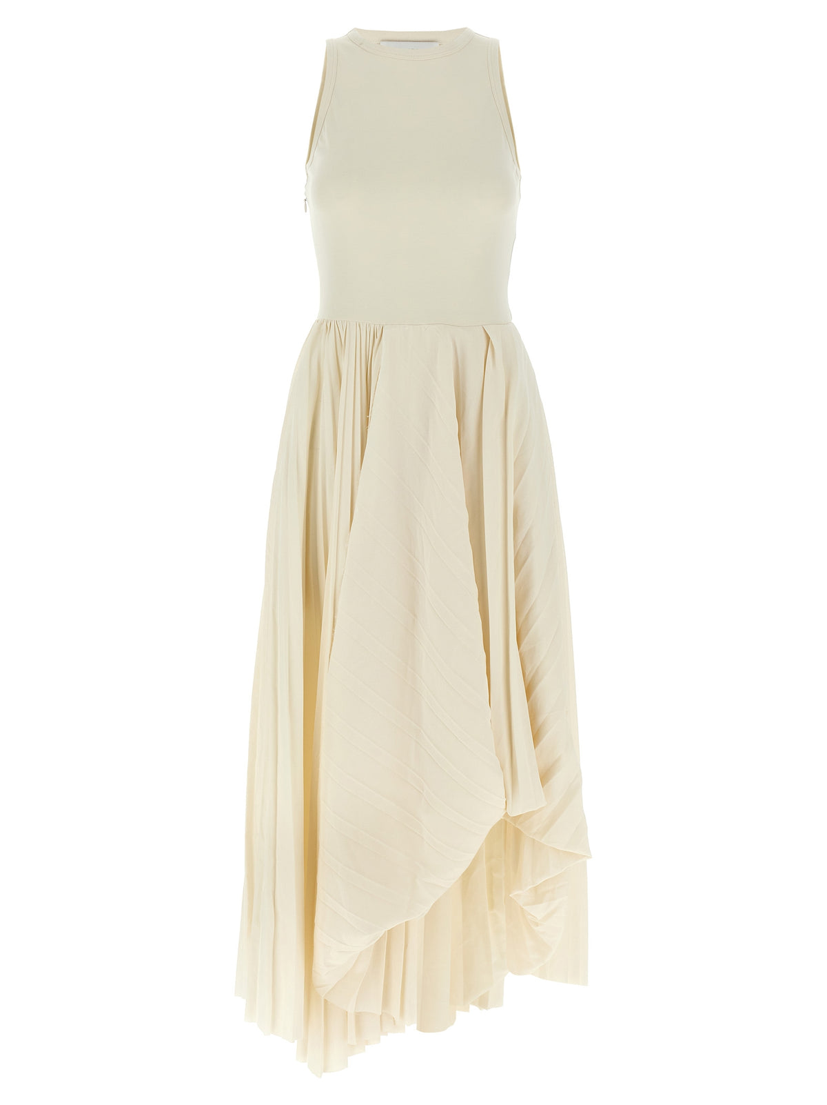 Robe longue Alexander McQueen en coton blanc