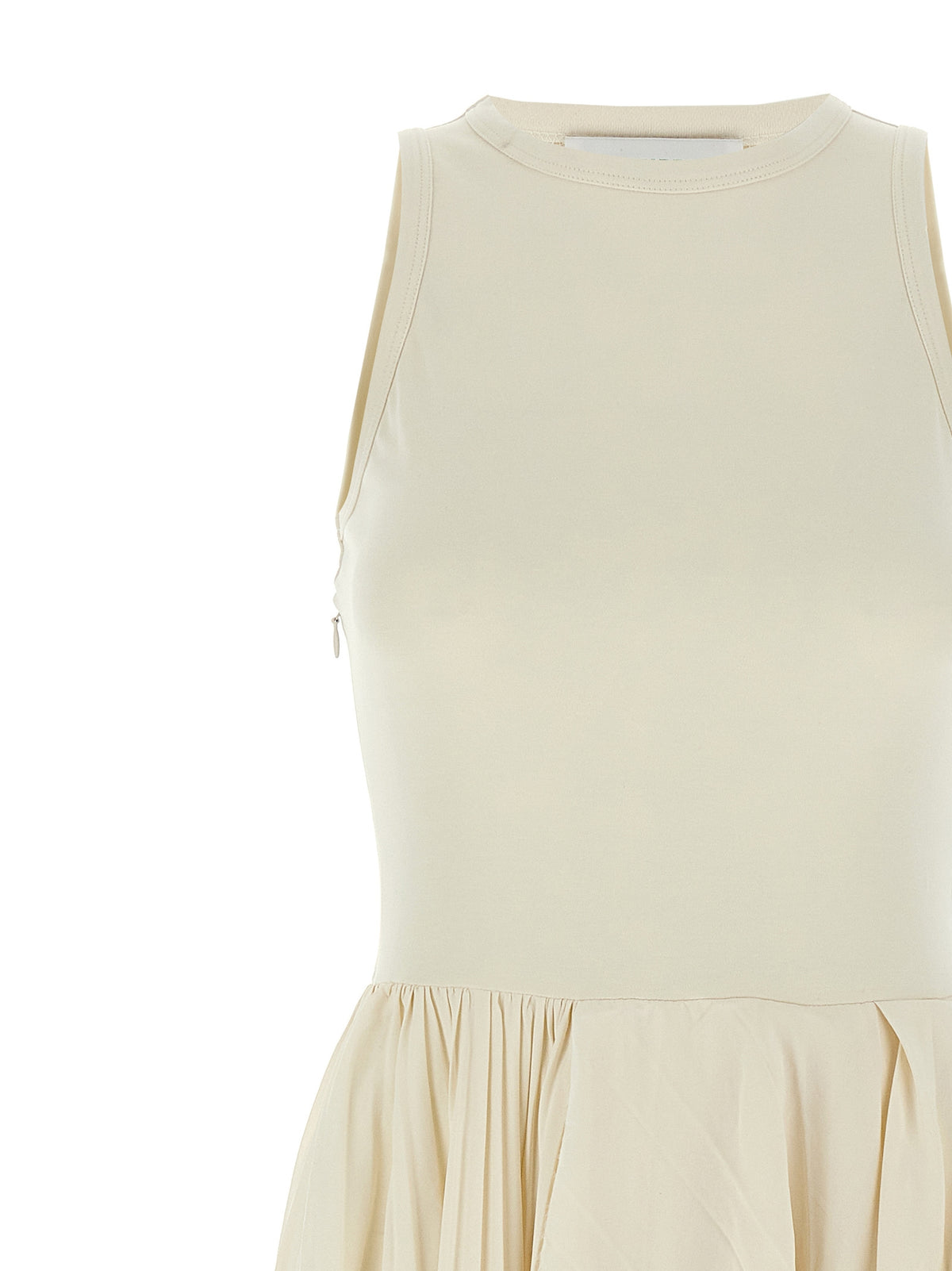 Robe longue Alexander McQueen en coton blanc