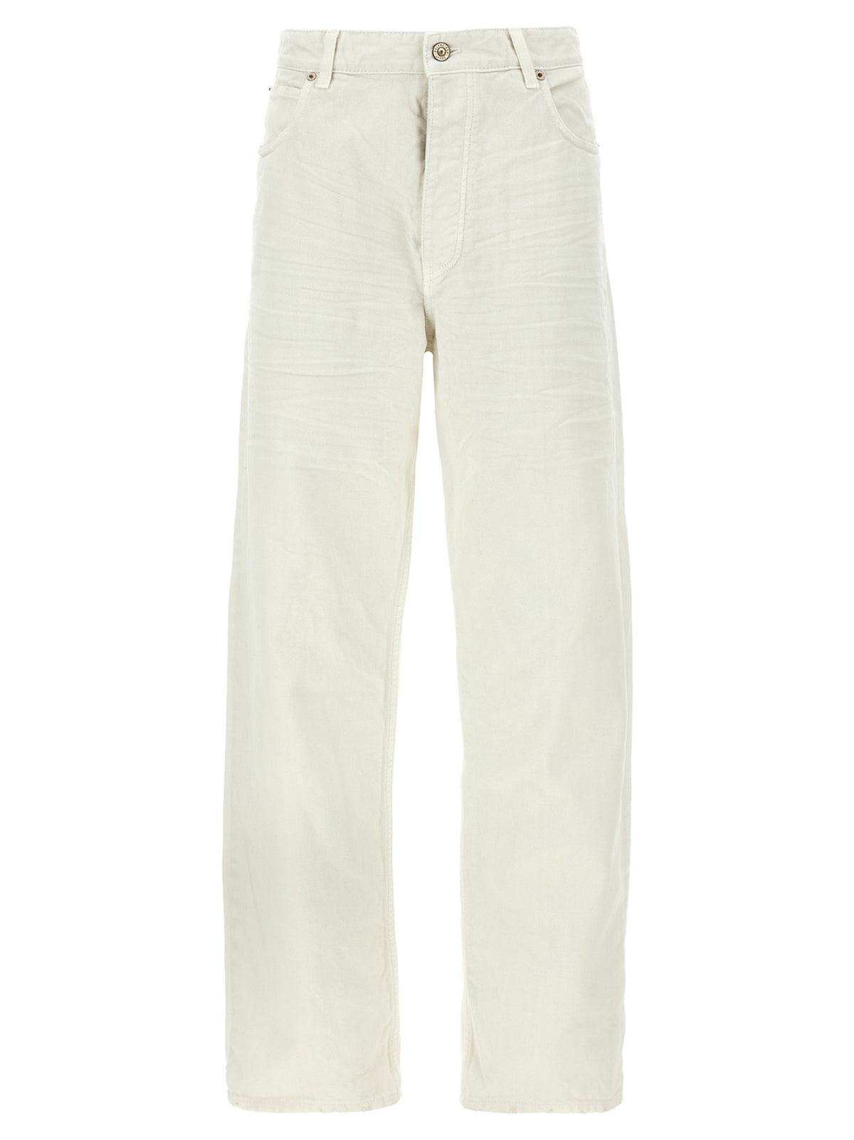 Balenciaga Jeans in Denim di Cotone Bianco