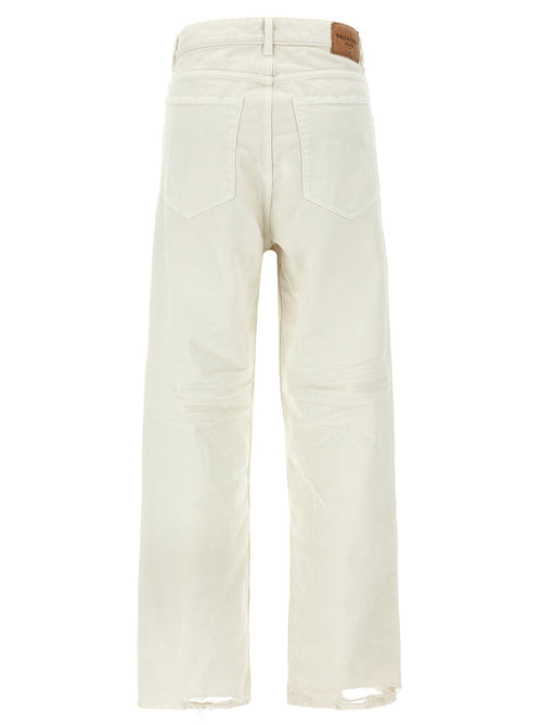 Balenciaga Witte Katoenen Jeans Denim
