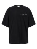 T-shirt bicolore in cotone Alexander McQueen