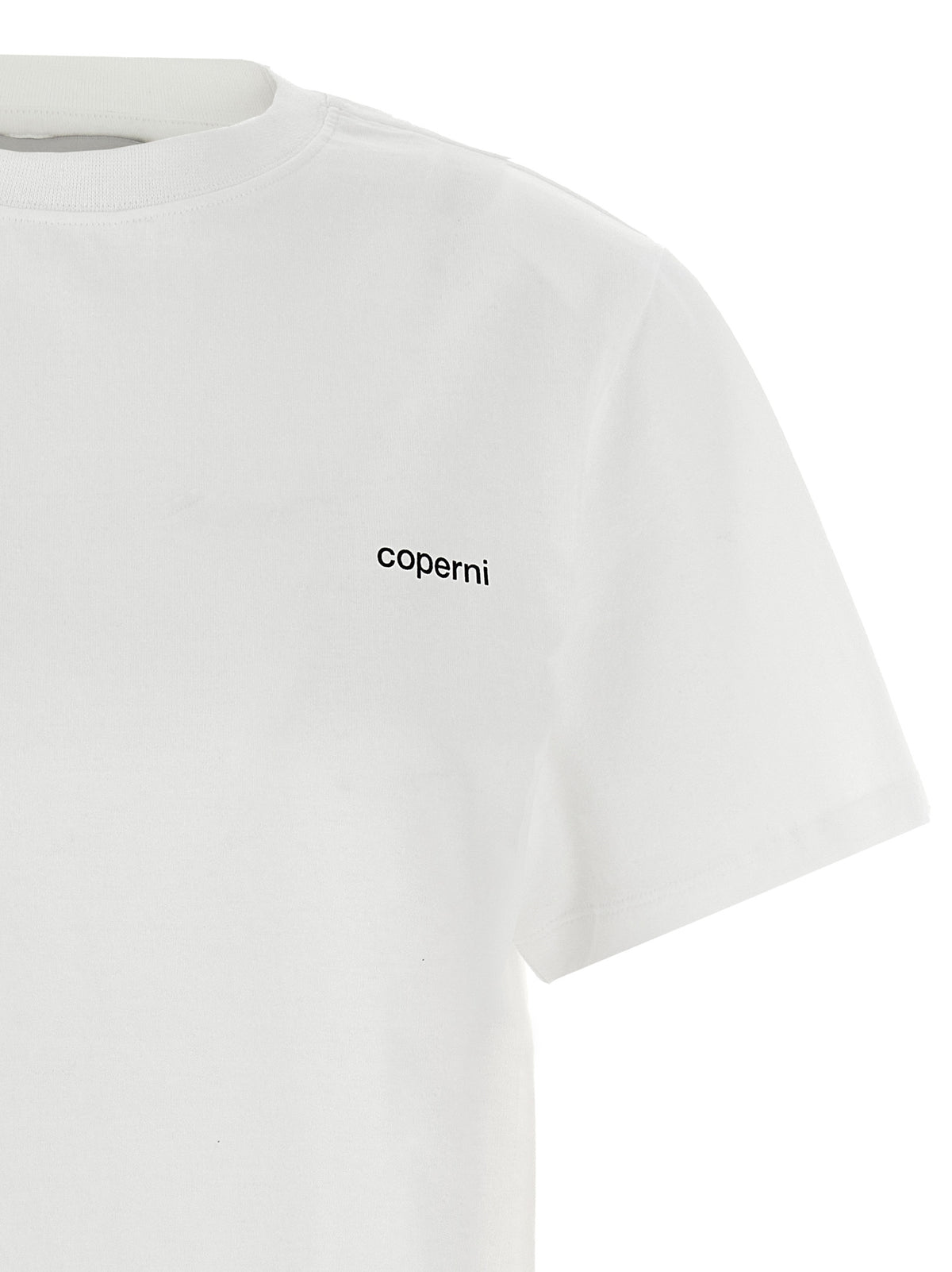 T-shirt bicolore en coton biologique Coperni