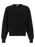 Felpa Saint Laurent nera in cotone