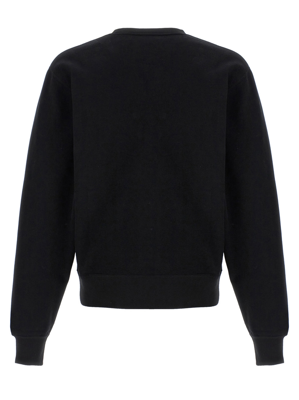 Felpa Saint Laurent nera in cotone