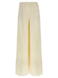 Pantaloni casual Max Mara bianchi in lino