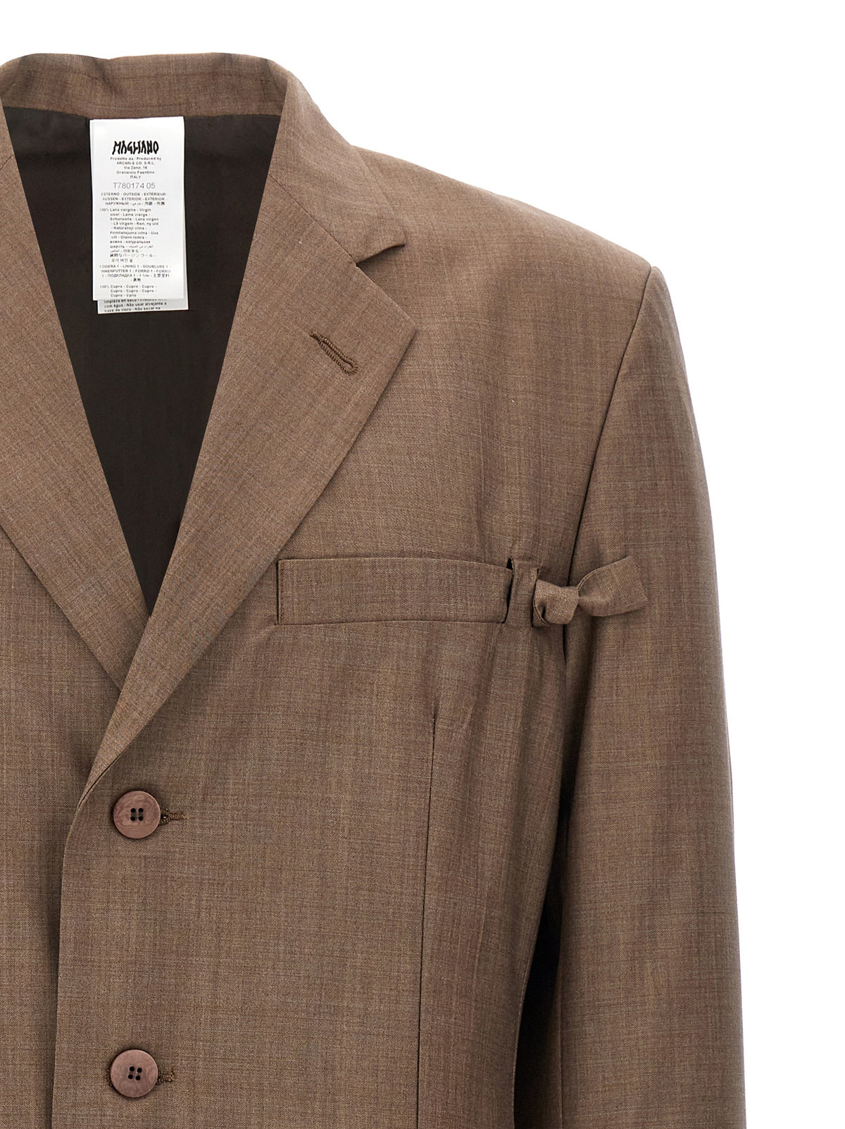 Blazer Magliano Marrone in Lana Vergine