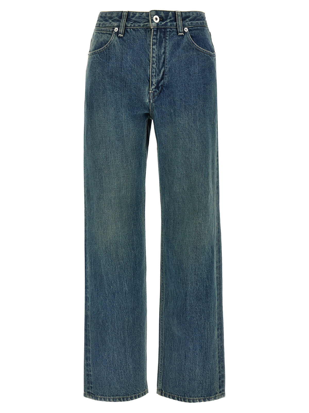 Jean Slim Jil Sander en Coton Bleu