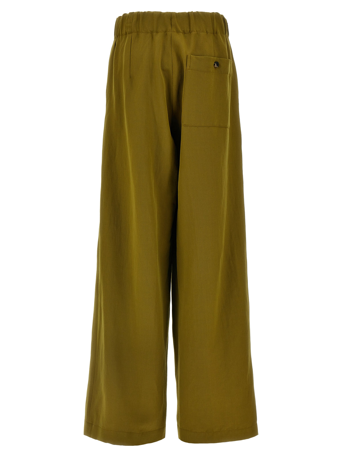 Pantaloni casual bicolor in lana Dries Van Noten