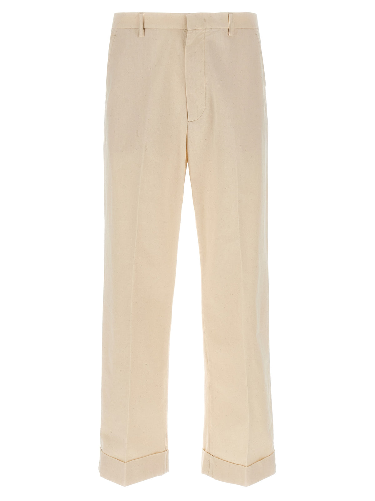 Pantaloni casual beige in cotone Valentino Garavani