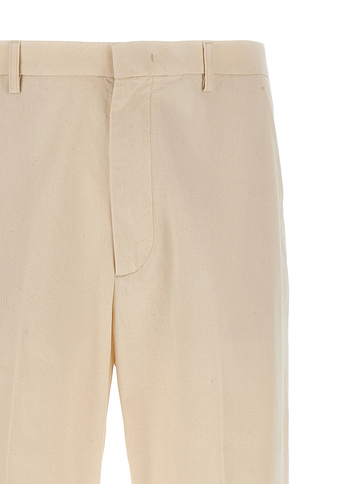 Pantaloni casual beige in cotone Valentino Garavani