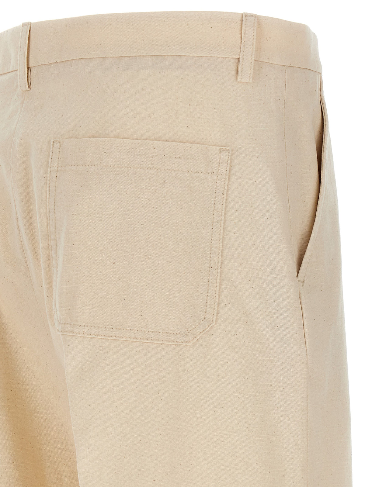 Pantaloni casual beige in cotone Valentino Garavani