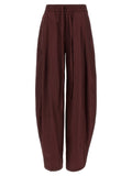 I pantaloni casual in poliestere Bordeaux Andamane