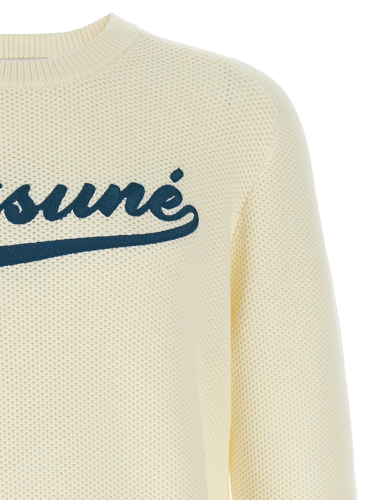 Cardigan bianco in cotone Maison Kitsuné