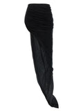 Minigonna Rick Owens in cotone nero