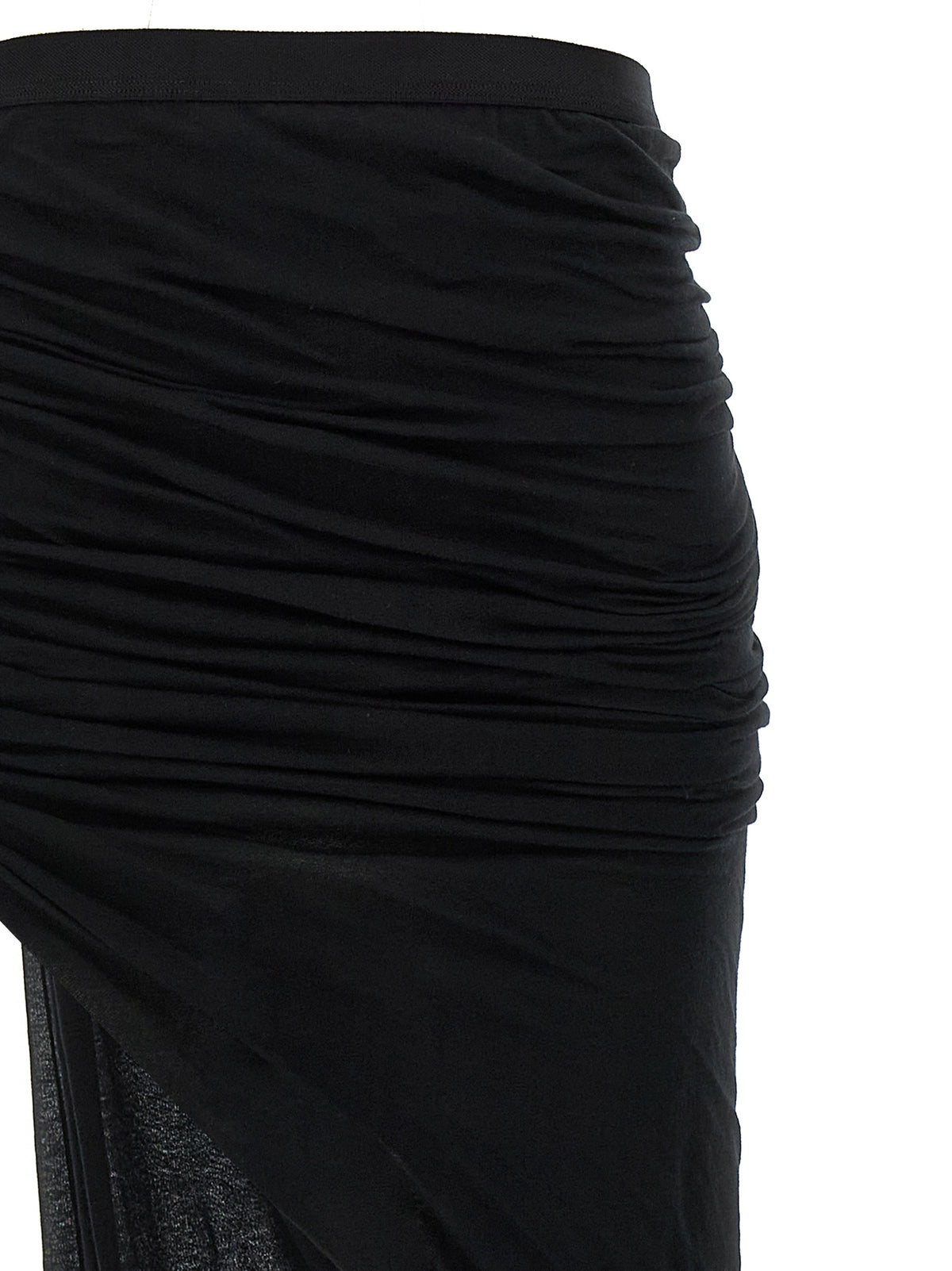 Minigonna Rick Owens in cotone nero