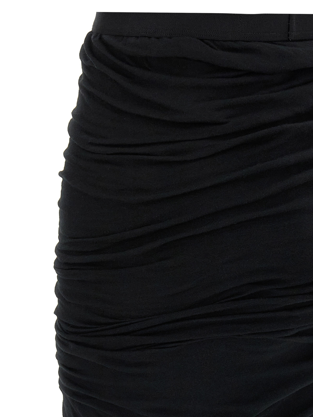 Minigonna Rick Owens in cotone nero