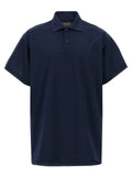 Polo Balenciaga en coton bleu