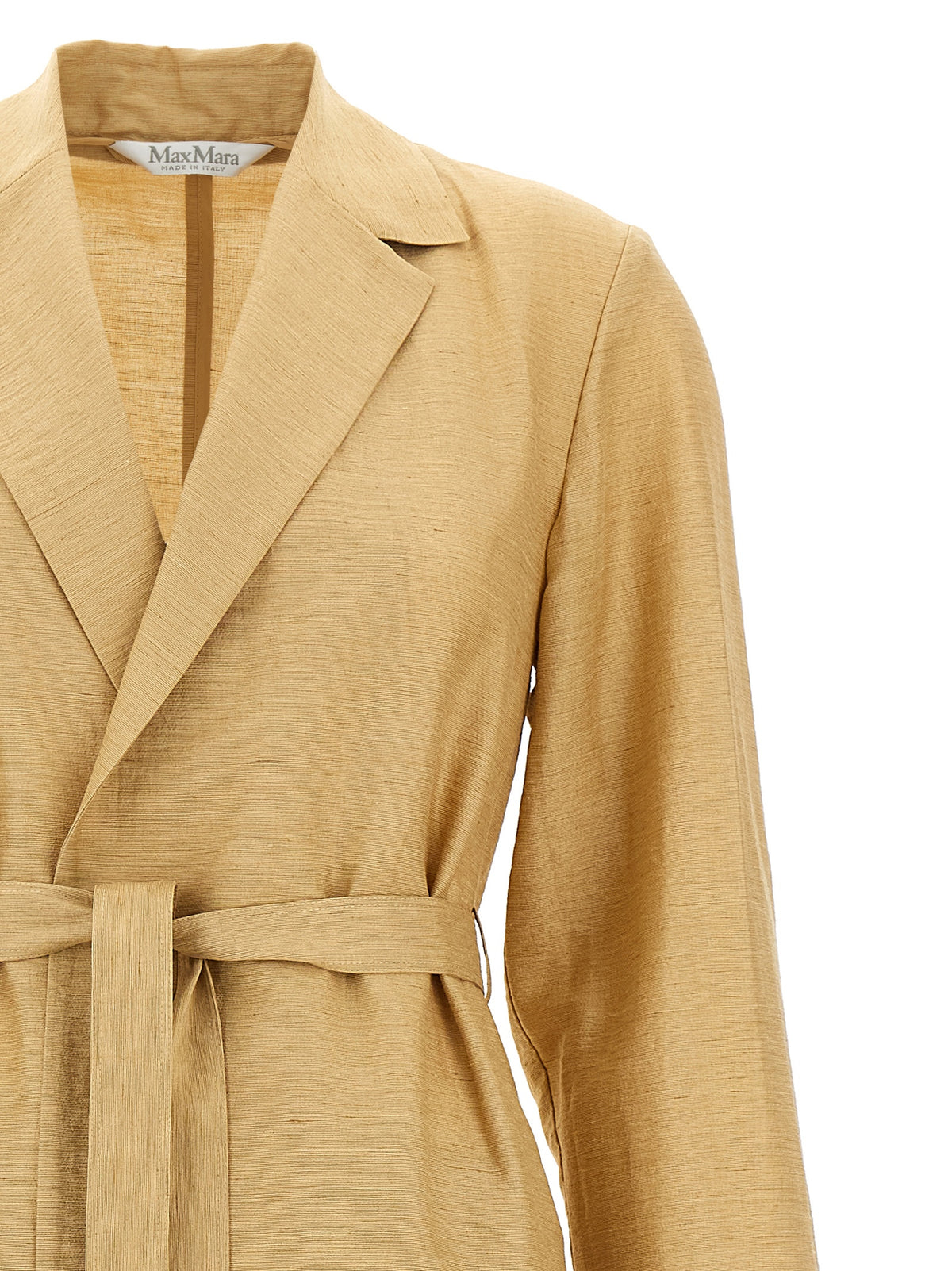 Cappotto Max Mara beige in fluorofibra