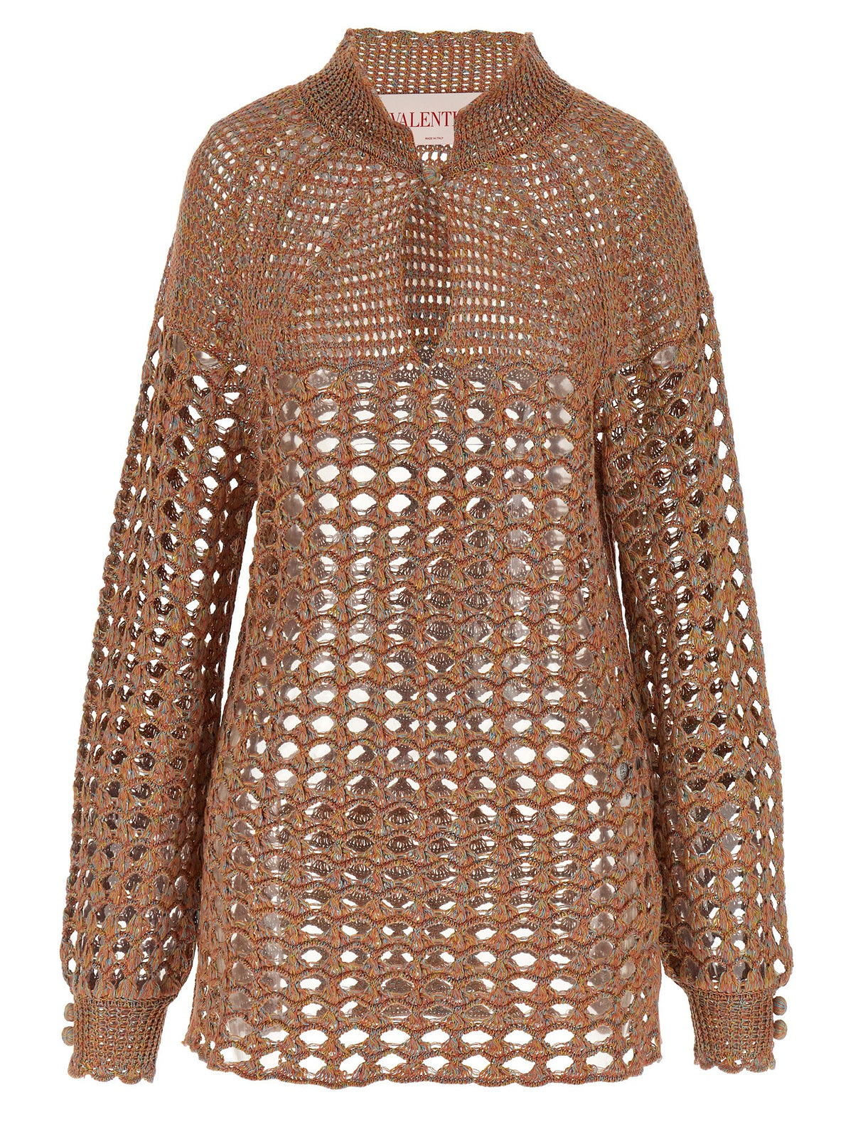 Cardigan multicolore en lin Valentino Garavani